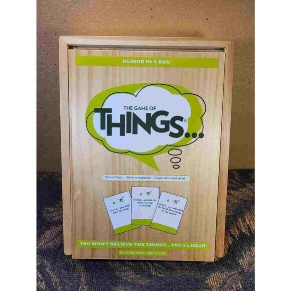 The Game of Things In Wooden Box- Discontinued by Manufacturer - Picture 1 of 8